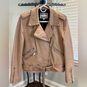 Walter Baker Lamb Leather Moto Jacket